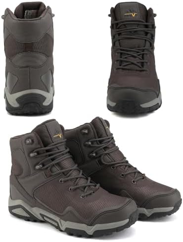 NORTIV 8 Men's Mid Top Waterproof Hiking Boots