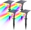 Linkind Halloween Solar Lights Outdoor Spotlight Waterproof RGB 4 Pack