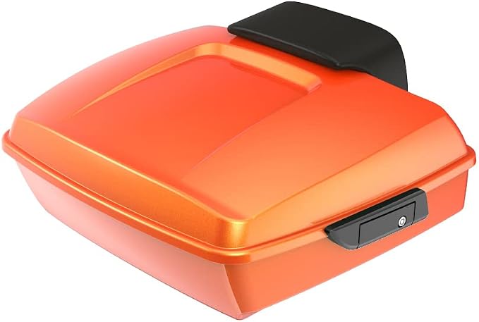 Advanblack Road Glide Tour Trunk Pack Tequila Sunrise Chopped Tour Trunk Pack Backrest Pad for '97-'25 Harley Touring Road King Street Glide Electra Glide CVO models