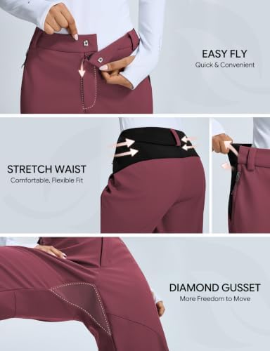 baleaf Women's Snow Softshell Pants for Winter Hiking