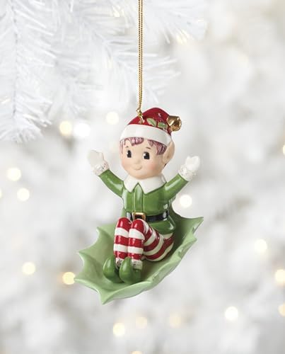 Lenox Christmas Elf Sleigh Ride Ornament