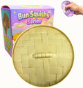 Stress Relief Squishy, Purple Bun Slow Rising Squishies with Steamer Box