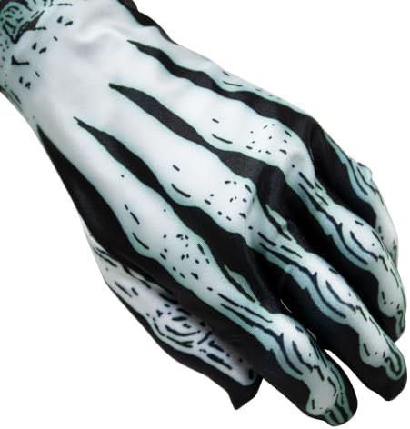 Uisozsfeb Men's Skeleton Costume Glow in Dark Jumpsuit Light Up Bodysuit