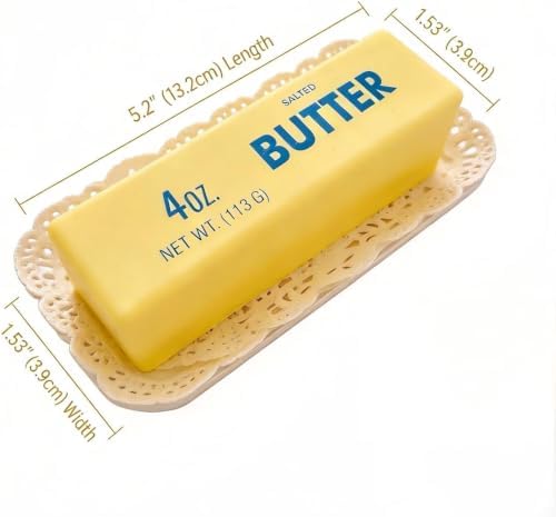 1/12 Packs Butter Crunchy Squishy Toy Slow Soft Rising Squeeze Toys, Stress Relief Sensory Fidget Butter Shape, Coconut Oil Butter Squishy, Fidgets for Classroom，12