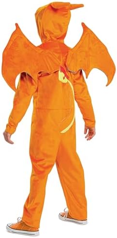 Disguise Pokemon Charizard Costume, Official Pokemon Costume for Kids, Medium (7-8)