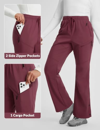 baleaf Women's Snow Ski Pants Fleece Lined Waterproof Hiking