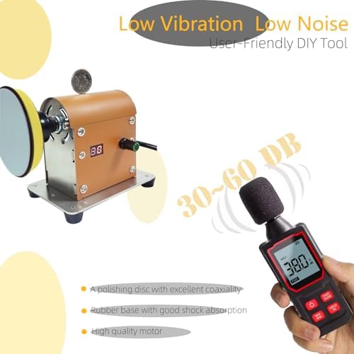 Electric Resin Polishing Machine, Resin Sanding and Polishing Kit, 100W Adjustable Speed&Low Noise with 28 PCS Wet and Dry dual-use Sandpaper for Wood, Jewel, and Metal Polishing,DIY Crafts