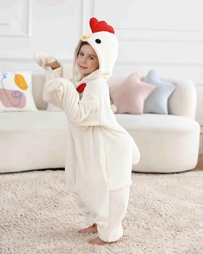 SimZoo Kids Animal Onesie Pajamas Halloween Costumes Cosplay 4-13Y