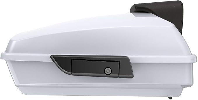 Advanblack Road Glide Tour Trunk Pack Crushed Ice Pearl Razor Tour Trunk Pack Backrest Pad for '97-'25 Harley Touring Road King Street Glide Electra Glide CVO models