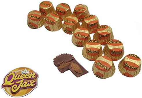 Mini Peanut Butter Cups - 4 Pound Bag - Bulk Chocolate - Individually Wrapped Chocolates - Queen Jax - Peanut Butter Cups Mini - Miniature PB cups