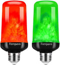 Hompavo Upgraded Flame Light Bulbs for Halloween Decorations, 4 Modes E26