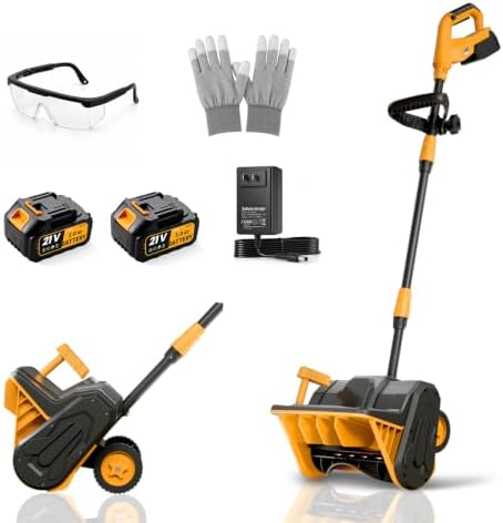 Electric Snow Shovel with Battery and Charger, Cordless Snow Blower