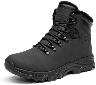 NORTIV 8 Men's Hiking Winter Insulated Snow Boots