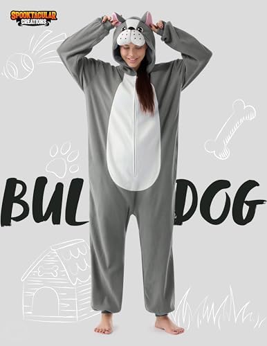 Spooktacular Creations Halloween Dalmatian Dragon Cow Costume, Animal Costume Hooded Jumpsuit for Halloween Cosplay Party