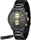 Stylish Stainless Steel Men's Watches with Functional Chronograph Subdials