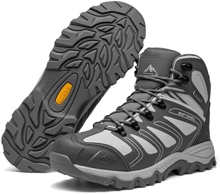 NORTIV 8 Men's Ankle High Waterproof Hiking Boots