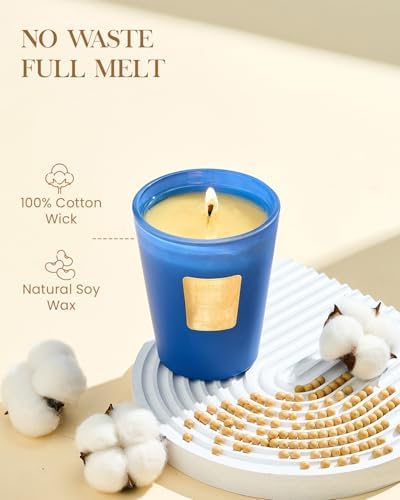 M&SENSE Peaceful Patchouli Soy Candle, 14.1oz, Meditation Home Fragrance