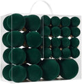 Dark Green Velvet Christmas Ball Ornaments-46pcs Flocked Tree Decorations