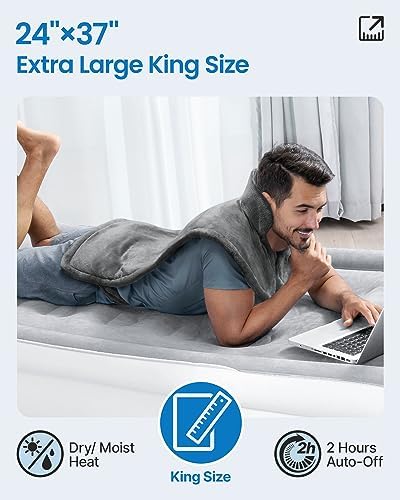 RENPHO Extra Large Heating Pad for Back, Christmas Gift for Men Dad