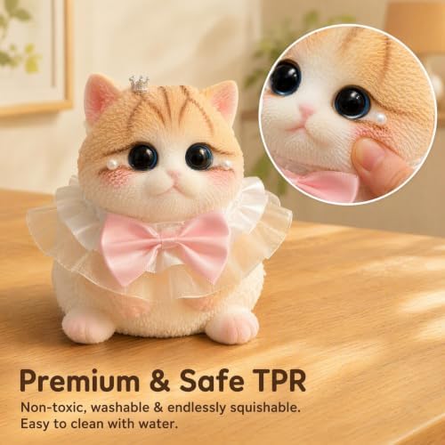 Big Taba Squishy Cat - Jumbo Kawaii Stress Relief Toy (Princess Cat )