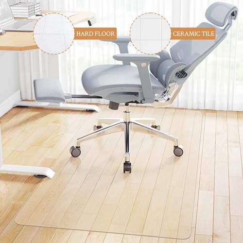 KMAT Office Chair Mat,Easy Glide Hard Wood Tile Floor Mats