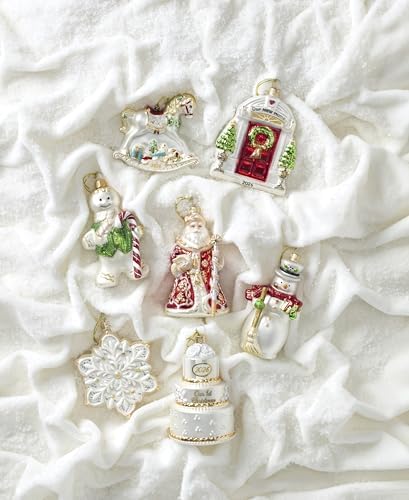 Lenox 2026 Retro Blown Glass Babys 1st Rocking Horse Ornament
