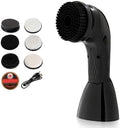 Handheld Electric Shoe Polisher - USB Rechargeable 1800mAh, 6 Brush Heads - Versatile Leather Care Tool for Shoes, Boots, Bags, Sofas - Efficient Cleaning & Polishing Solution