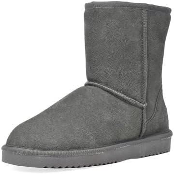 DREAM PAIRS Women's Shorty-New Mid Calf Winter Snow Boots