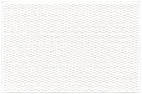 TYUU Bathroom Rugs Non Slip Washable, Super Absorbent Thin Bath Mat Small Quick Dry Low Pile Bathroom Rug, White 16"x24" / 1'4" x 2'
