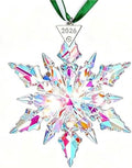 2026Annual Christmas Ornaments Crystal Snowflake Star - Christmas Tree Ornaments Pendant Sun Catcher Home Hanging Decor (2026Colored Crystal 3 Layers)
