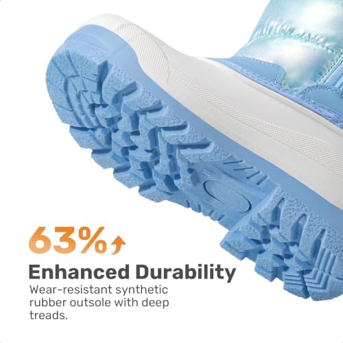 DREAM PAIRS Girls Snow Waterproof Winter Boots