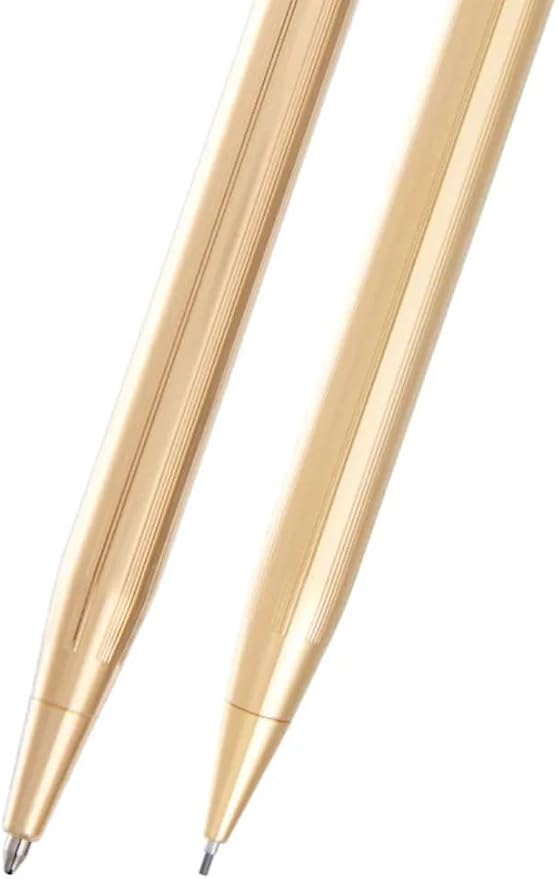 Cross Classic Century 23KT Gold Plated Ballpoint Pen & 0.7MM Mechanical Pencil Set.