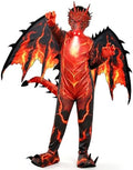 Kids Dragon Costume, Boys Dragon Halloween Costume with Mask, Wings & Tail