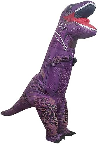 Funny Inflatable Dinosaur Costume for Adult and Kids,Blow Up Dinosaur Costume for Halloween Cosplay Party