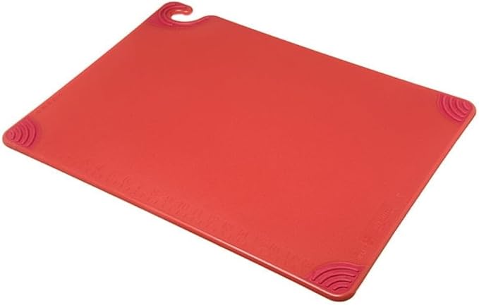 San Jamar Cutting Board,18x24 in,Red CBG182412RDGR - 1 Each