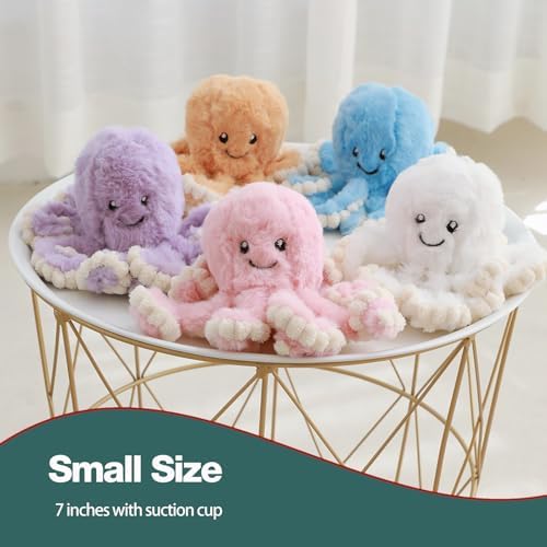 DENTRUN Octopus Plush Toy, Cute Stuffed Animal in 5 Colors 4 Sizes for Gift