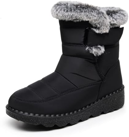 WYGRQBN Women's Winter Snow Boots Waterproof Non Slip Warm