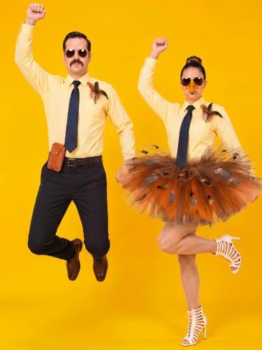 Mepase 27 Pcs Halloween Insurance Couple Costume Accessories for Adults