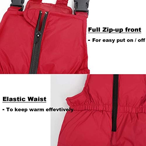 JiAmy Kids 2-Piece Snowsuit Puffer Jacket and Snow Pants