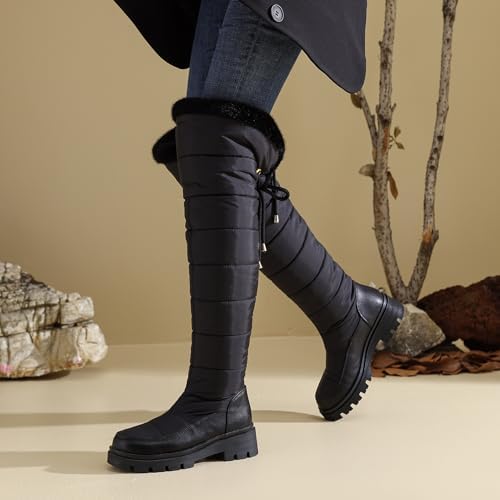 Women's Snow Boots Knee High Warm Winter Shoes