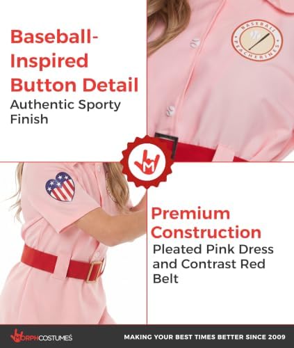 Morph Vintage Baseball Costume Women, Halloween Costumes for Women