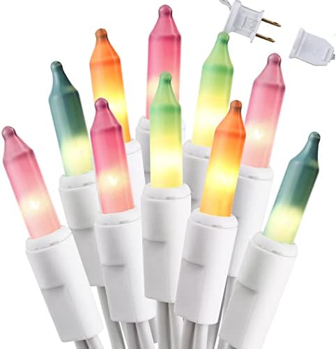 Brizled Easter Lights, Incandescent Pastel String Light, 150 Count, 34.8ft