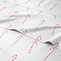 Christmas Sheet Set, Candy Canes, Holiday Xmas Bedding Set - Twin XL Size