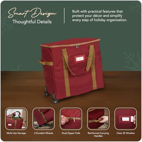 Covermates Rolling Treasurekeeper Storage Bag, 19.25" L x 13" W x 18.5" H