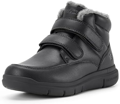 FitVille Extra Wide Men's Winter Boots Fur Lined Snow Boots for Men