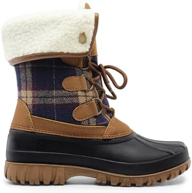 DREAM PAIRS Women's Mid Calf Winter Snow Boots