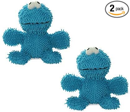MIGHTY® 2 Pack Microfiber Medium Monster Dog Toys | Ultra Durable Plush Toy with Multiple Layers & Reinforced Seams , Washable and Floats , Mighty® Construction