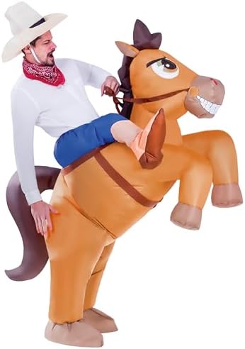 Spooktacular Creations Halloween Ride-On Inflatable Horse Costume Adult