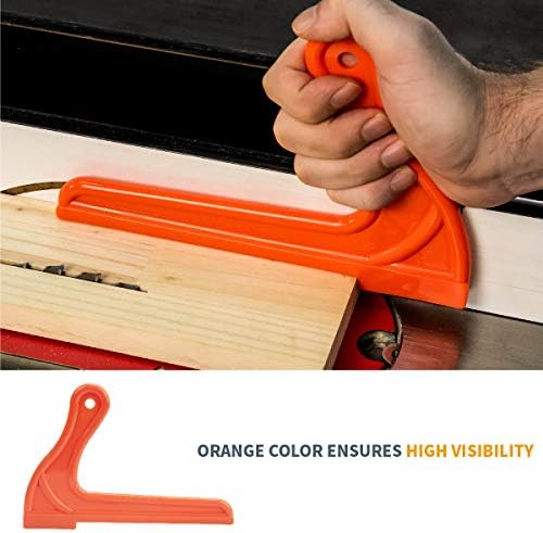 POWERTEC Push Block and Push Stick Set Fits Table Saws, Router Tables, Band Saws & Jointers, Dual Ergonomic Handles w/Max Grip, Wood Pusher Reduces Kickback & Increases Safety. 5PK (71009V)