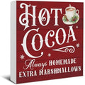Hot Cocoa Bar Decorations - Christmas Decor, Hot Chocolate Bar Wooden Sign